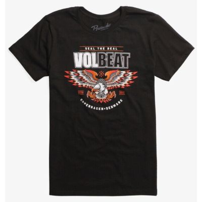 [COD]เสื้อยืด พิมพ์ลายโลโก้ Volbeat SEAL THE DEAL EAGLES-5XL  BH4D
