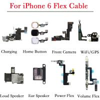 【CW】 Inner Flex For iPhone 6 Front Camera Home Button Charging Port Power And Volume Cable Loud Speaker WiFi GPS Replacement