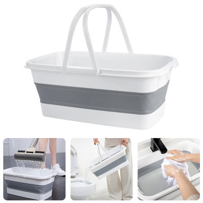 Foldable Wash Basin Mop Bucket Portable Collapsible Fishing Retractable Basin Camping Car Wash Bucket Home Ceaning Tools