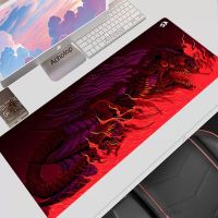 แผ่นรองเมาส์ Red Dragon เครื่องเกมขนาดใหญ่ยอดนิยม XXL Keyboard Mouse Pad 550x1000 แผ่นรองเมาส์พรม แผ่นรองเมาส์