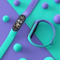 Silicone Strap For Xiaomi Mi band 5 6 Replacement Soft Belt Two-color Bracelet Wrist Strap For Xiaomi Mi Band 5 6 Accessories