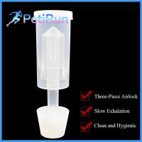 PETIRUN 3PCS ของใหม่ พลาสติกครับ การชงเบียร์ไวน์ น้ำปิดผนึก ล็อคอากาศด้วย Grommet Airlock สามชิ้น ถังหมัก carboy วาล์วตรวจสอบ