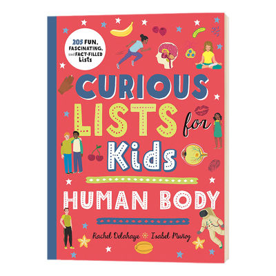 Curious lists for kids human body English version childrens English Popular Science Encyclopedia reading materials original books