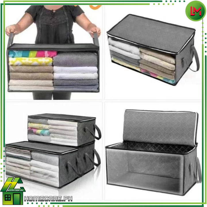 1pc Large Capacity Storage Bags Non-woven Folding Storage Box