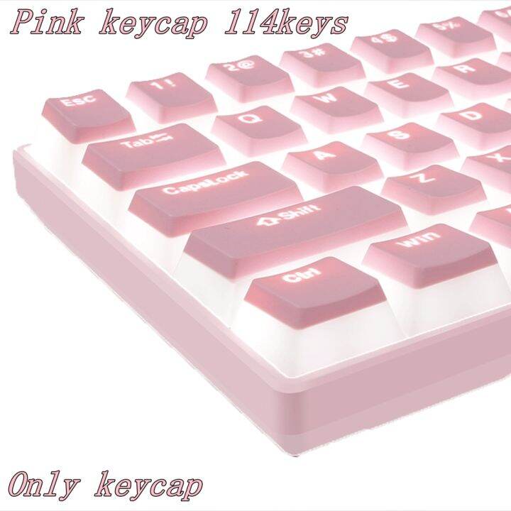 PBT Keycaps OEM Profile 114 Keys Pudding Keycap For Cherry MX Switch