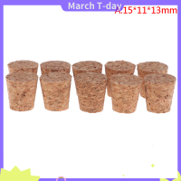 March 10pcs ขวดไวน์แก้วจุกกาต้มน้ำ Pudding Container Cork CAP burette