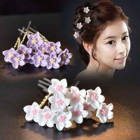 10Pcs/Set Wedding Bridal Pearl Hair Pins Flower Crystal Hairpin Hair Clips Bridesmaid Hair Jewelry DIY Accessories Wholesale NEW