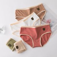 【CC】卍☜✌  Underpants Womens Cotton Briefs Seamless Panties Breathable Womens 5pcs