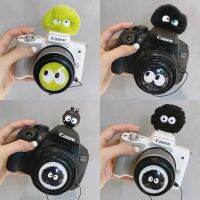 original micro SLR digital camera 58 lens cap 49 hot shoe dust protection cover cartoon plush briquettes black green 52