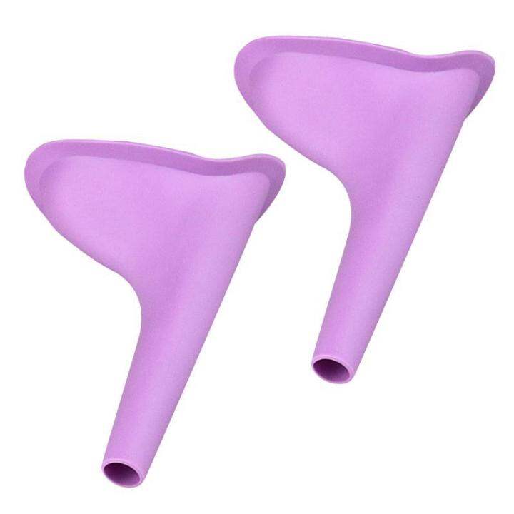 2pcs Portable Women Urinal Travel Outdoor Stand Up Pee Urination Device