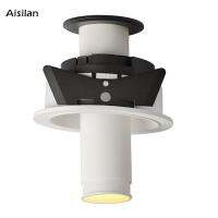 Aisilan Recessed Spotlight Adjustable Beam Angle Flicker Free 7W CRI 97 Focus Directional Downlight For Living room Exhibition  by Hs2023