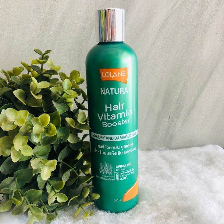 lolane-nature-hair-vitamin-booster-โลแลน-แฮร์-วิตามิน-บูสเตอร์-250มล-สำหรับผมเเห้งเสียเเตกปลาย