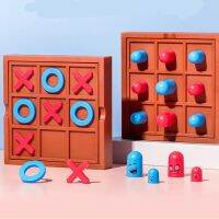 MINIS เอบีเอสเอบีเอส บอร์ดตกแต่ง Tick Tac Toe ทำจากไม้ หมากรุก XO เกมกระดานตาราง สร้างสรรค์และสร้างสรรค์ สี่เหลี่ยมสี่เหลี่ยม ผู้ใหญ่และผู้ใหญ่