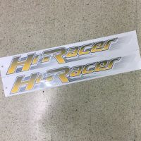 สติ๊กเกอร์ Hi- RACER ติดข้างท้ายกระบะ  MAZDA BT-50 ปี 2006 สีเหลือง ราคาต่อคู่