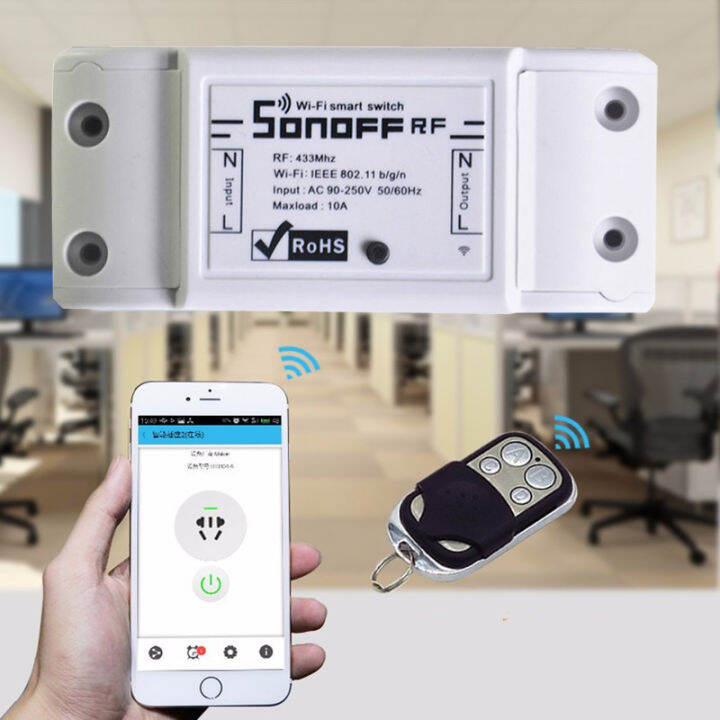 S4700_Ewelink Sonoff WiFi Smart Switch Remote Control Switch Home automation Lazada.co.th