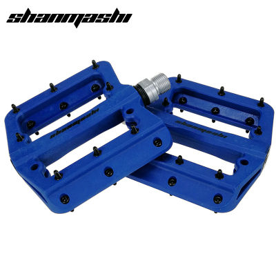 SMS Bicycle Pedals Nylon Fiber Pedal MTB Road Bike Cycling Non-slip Bearing Pedal Extensive Platform Wide Pedal Bicycle Parts