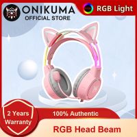 ONIKUMA Headphone Gaming แบบมีสาย X15 Pro พร้อมไฟ RGB ชุดหูฟังสเตอริโอรอบทิศทางปุ่มควบคุมไมค์สำหรับ Computepc R