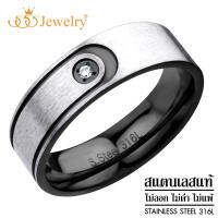 555jewelry แหวนเเฟชั่น รุ่น MNR-304T แหวนผู้หญิง แหวนคู่ แหวนคู่รัก แหวนทองผู้หญิง   [R80]