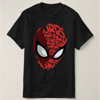 Lowest Price Spider-Man | "Courtesy" Quote Men Cute Black Summer TShirts Marvel Comics  RRS4