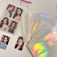 【LZ】 10pcs A5 Laser Binder Sleeves Kpop Photo Album 1/2/4 Pockets Inner Pages Transparent Albums Photo Refill Storage Accessories