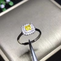 Shop new products,Natural sapphire ring, rare yellow, 925 Sterling Silver ring, unique.