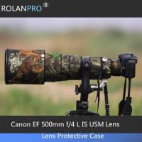 ROLANPRO เลนส์อำพรางซองสำหรับแคนน่อนฝน EF 500มม. F/ 4ลิตรเป็นเคสโทรศัพท์กันกระแทกเลนส์ USM สำหรับเลนส์แคนอนฝาครอบเลนส์หมวก