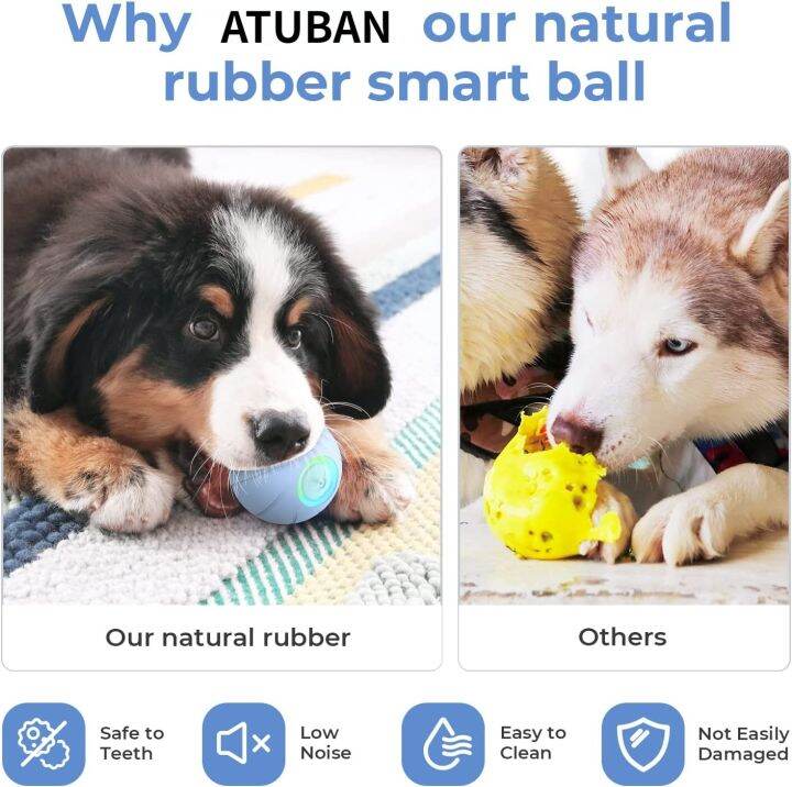 atuban-ลูกบอลของเล่นสุนัขอินเทอร์แอคทีฟอัจฉริยะ-ลูกบอลชั่วร้าย-se-ทำจากยางธรรมชาติ-ลูกบอลสำหรับกระโดดสำหรับสุนัข-ชาร์จไฟได้ร้านค้า