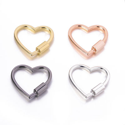 Clip Dog Keychain Chain Rings Diy Strap Buckles Snap Gate Closure Opening Heart Spring