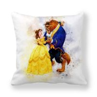 Disney Cartoon Snow White Princess Girls Cushion Sofa Throw Pillowcase Home Decor Square Printed Pillowcase 45x45cm