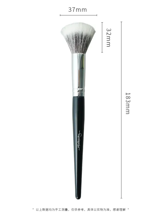 high-end-original-guo-xiaoniu-fine-light-front-wool-stippling-blush-brush-double-layer-flat-head-a-pack-of-portable-soft-hair-clear-makeup-brush