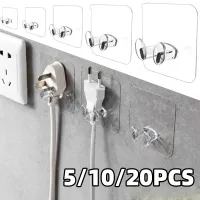 5/10/20 Hanger Bathroom Punch-free Kitchen Accessories Socket Stealth Power Pcs Wall Storage