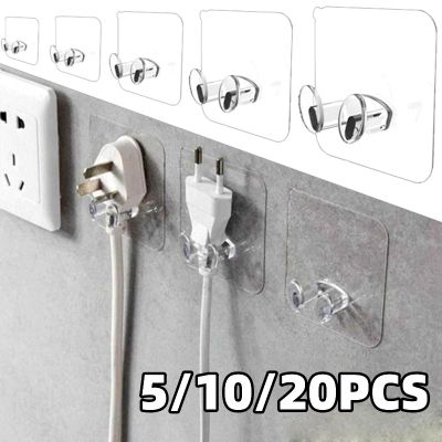 5/10/20 Bathroom Adhesive Power Holder Hanger Accessories Stealth Plug Storage Hook Pcs