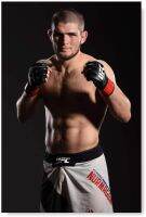 Khabib Nurmagomedov ศิลปะบนผนังโปสเตอร์สำหรับภาพบ้านของนักมวยพิมพ์ตกแต่งภายใน