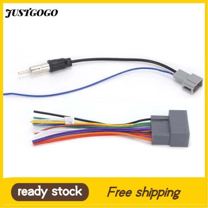 Car Stereo Harness Stereo Radio Wiring Harness + Antenna Adapter Replacement Radio Wiring