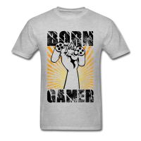 Born Gamer Tshirt Tshirt Man Gg T Shirts Cotton Clothes Vintage Letter Print Tees