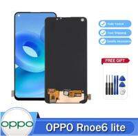 6.4 "AMOLED รองรับลายนิ้วมือสำหรับ OPPO Rnoe6 Lite CPH2365จอแสดงผล LCD หน้าจอสัมผัสแบบดิจิตอลสำหรับ Reno 6 Lite LCD