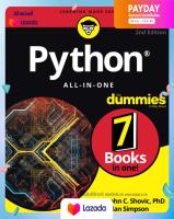 (ใหม่)พร้อมส่ง Python All-in-One for Dummies (2nd) [Paperback]