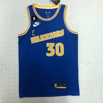 Retro version NBA Golden State Warriors Yellow #30 Jersey,Golden