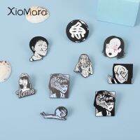 Junji Ito Tomie Enamel Pins Terrorist Japan Punk Split Zombies Scar Brooches Backpack Badge Jewelry Accessories Gift Friend