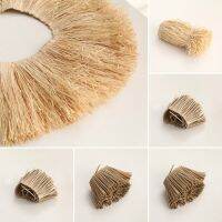 【COD】ปอกระเจา Fringe Trim ธรรมชาติ Raffia ฟางพู่เฟอร์นิเจอร์บ้านพื้นหลังตกแต่งผนัง