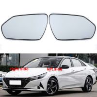 T013สำหรับ Elantra 2020 2021 2022อุปกรณ์เสริมกระจกมองข้างภายนอกเลนส์กระจกสะท้อนแสงเลนส์กระจกมองหลังเลนส์1ชิ้น