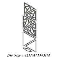 แม่พิมพ์ตัดโลหะพร้อมขอบสามเหลี่ยม6ชิ้น