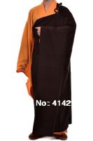 Famous Brand 2Pcs/Set Buddhist Abbot Monks Robesgown Clothing Uniforms Suits Clothes Martial Arts Cassock Lay Meditation