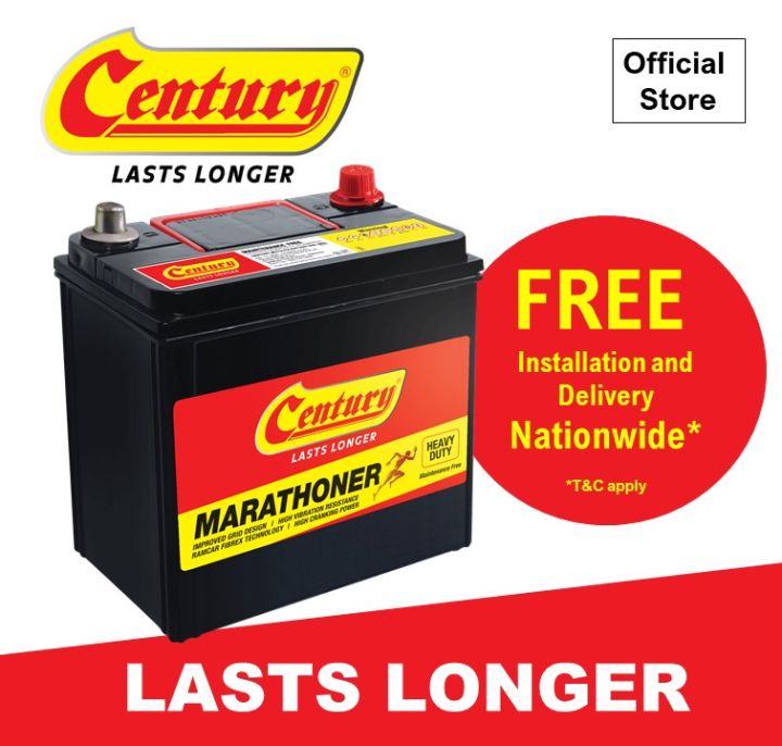 Century Car Battery [ Official Store ] Ns40zl Marathoner Nationwide