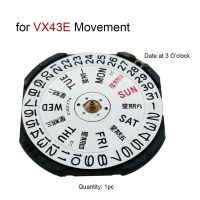 “{ --: นาฬิกาควอตซ์ปฏิทินคู่สำหรับการเคลื่อนไหวของ VX43E วันที่3นาฬิกาอะไหล่ซ่อมนาฬิกา