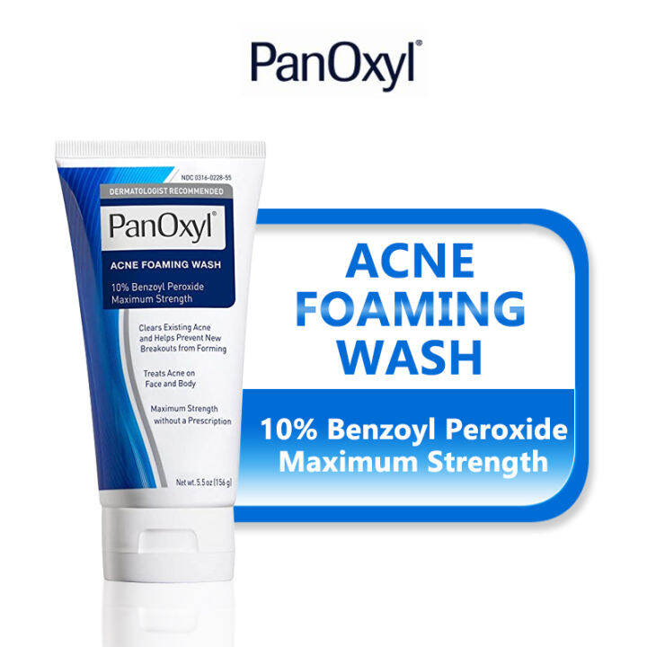 PanOxyl Acne Foaming Wash Benzoyl Peroxide 10% Maximum Strength ...