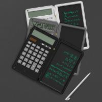 Calculator And Writing Pad 12-Digit Large LCD Display Desk Calculators With Repeated Writing Tablet For Basic Financial Office Calculators