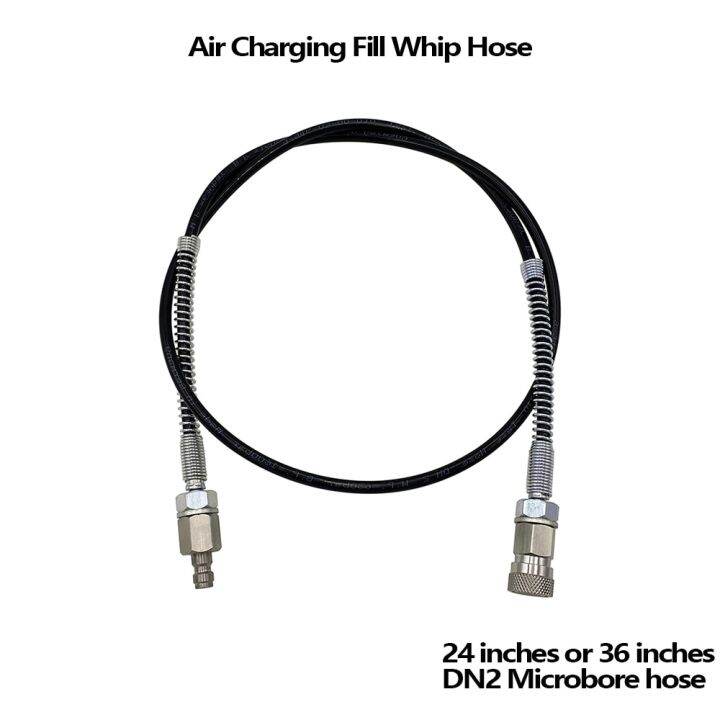 High Pressure DN2 Microbore Filling Charging Remote Air CO2 Fill Whip