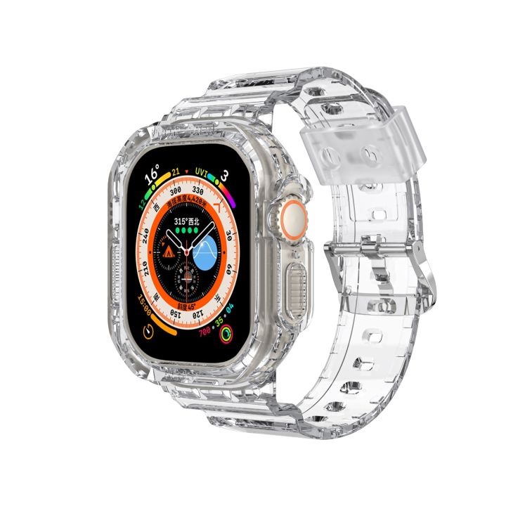 przezroczyste-etui-i-pasek-zintegrowany-pasek-na-r-k-do-zegarka-apple-ultra-49mm