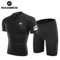 HOT ； ROCKBROS Men Women T-shirt MTB Road Bike Breathable Cycling Clothes Bicycle Equipment Jersey Shorts Summer Cycling